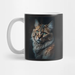 Serious Cat portrait Mug